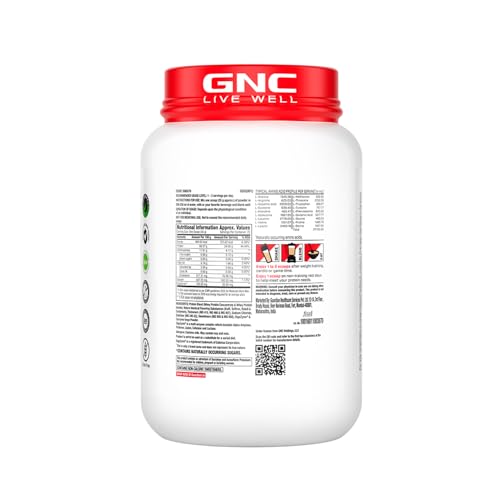 Image of GNC Pro Performance 100% Whey Protein | New Formulation | 24g Protein, 5.7g BCAAs, 12.3g EAAs | Added DigeZyme | Whey Isolate & Concentrate Blend, Low Carb (4.51g), No Added Sugar | Mawa Kulfi, 907g