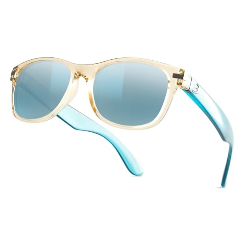 Image of B.N.U.S Scratch-Resistant Polarized Sunglasses with Corning Glass Lenses for Superior Clarity and UV Protection