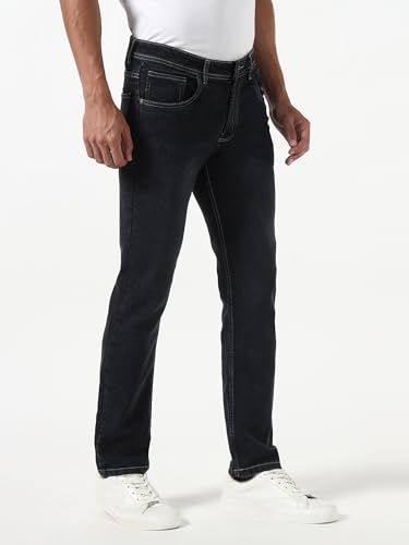 Image of Men's Stretch Denim Jeans | Regular Fit | Mid Rise | Soft & Comfortable | Everyday Casual Wear