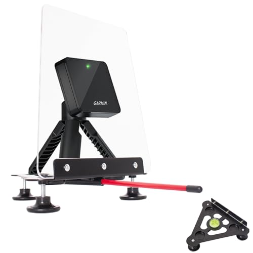 Adjustable Alignment and Leveling Stand for R10 Launch Monitor – Metal Protective Golf Simulator Case for R10
