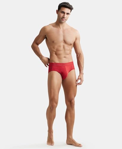 Image of Jockey LM05 Men Bamboo Cotton Elastane Stretch Breathable Mesh Brief with StayDry Treatment