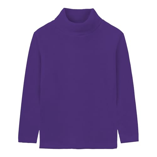 Image of LittleSpring Unisex Boys Girls Polar Fleece Shirt Base Turtleneck Top (2-14 Years)