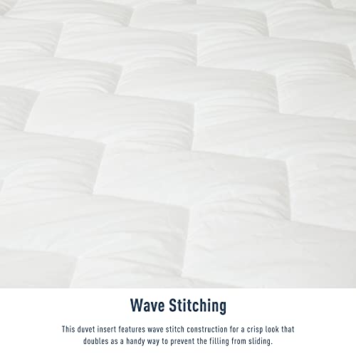 Homtec Duvet Insert Cotton Comforter King Size White Down Alternative Duvet Insert 100% Cotton Quilted Fluffy Comforter Lightweight All Season 4 Corner Tabs Durable Breathable Noiseless #TOP5