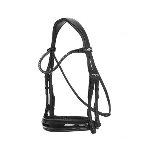 LeMieux Kudos - Brida doble, color negro