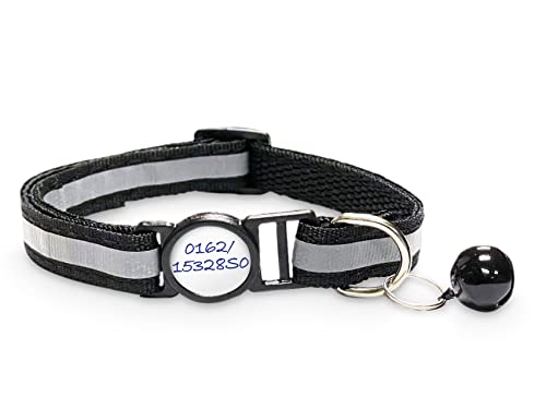 Girafus Collier Chat Anti Etranglement Réfléchissant/ 5 x Autocollant pour Numéro De Téléphone Ou Nom Identification / Collier Chat pour Girafus Traceur Localisateur Chat Collier Chatton Accessoires Cover
