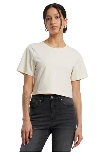 Build Your Brand By042-ladies Cropped tee Camiseta, Arena Blanca, L Mujeres