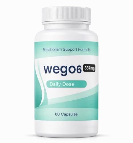 Wego6 Metabolism Support Food Supplement Capsules Green Tea Extract Caffeine Zinc & Vitamin B Complex Energy & Daily Support 60 Capsules