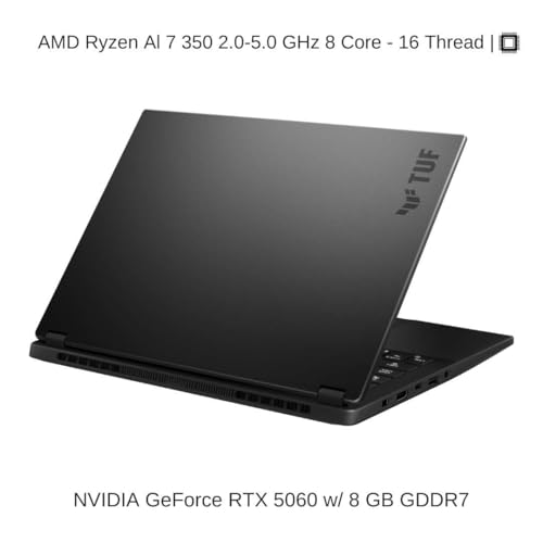 Image of HIDevolution [2025] ASUS TUF Gaming A14 FA401KM 14 inch WQXGA 165Hz, 2.0 GHz Ryzen Al 7 350, 16 GB LPDDR5X RAM, 2 TB PCIe SSD, Windows 11 Home