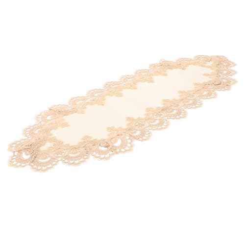 Gatuida Mantel de Mesa con Encaje Blanco Resistente al Agua y Aceite Decorativo para Picnic Fiesta y Banquete Fácil de Limpiar y Reutilizable