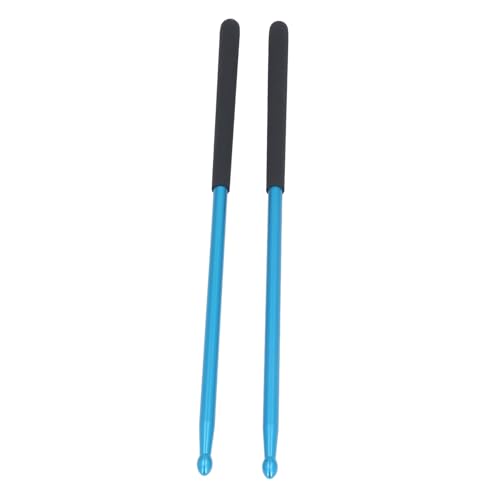 Baquetas profesionales de aluminio para batería 5A azul miniatura 3