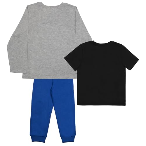 Image of Disney Mickey Mouse Boys 3-Piece Set - Short Sleeve T-Shirt, Long Sleeve T-Shirt, and Sweatpants 3-Pack Bundle Set