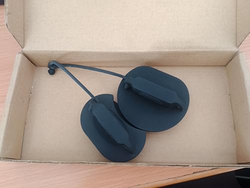 Image of CCS2 Vehicle Inlet Front Protection Cap with Tethered Cord (Black)