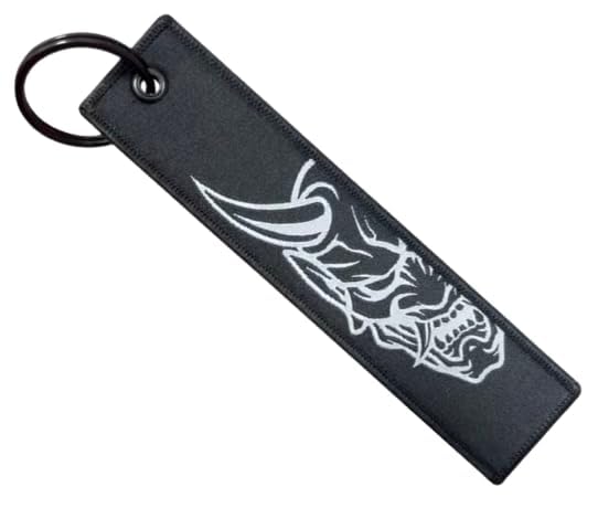 Image of Midnight Club Oni Mask Japan Japanese Car Racing Race JDM Drive Driver Crew Keychain Key Tag Chain Fob Ring