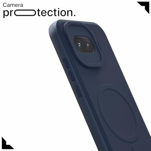 Image of Pikkme Back Cover for iQOO 15R 5G Soft Matte Silicone Mag-Safe Design (Mag-Safe Not Support) Camera Protection | Slim Fit Bumper Cover (Blue)