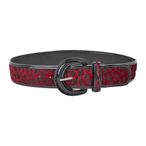 Unique Waist Belt Leopards Print Chain For Cowgirl Stylish Classical Buckle Retro Hot Buckle Waist Chain Belt3