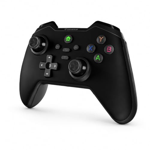 Genesis Mangan 400 Manette de jeu sans fil (PC/Switch/téléphone portable) Noir