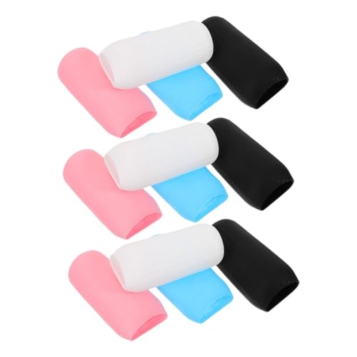 GANAZONO 12個 防漏効果付きシリコン弾性トラベルボトルカバー 伸縮性旅行用容器保護スリーブ シャンプーローションボトル対応 携帯便利