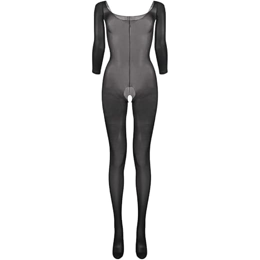 VicSec Sexy Dessous Frauen Fischnetz Bodystocking Damen Nahtlose Mesh Bodysuit Erotik Negligee Trägerlosen Nachtwäsche Babydoll Minikleid Einheitsgröße, Schwarz