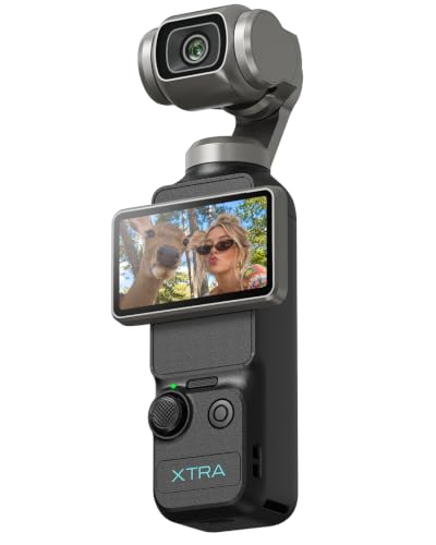 Xtra Muse, Vlogging Camera with 1'' CMOS & 4K/120fps Videos, Pocket Camera with 3-Axis Gimbal...