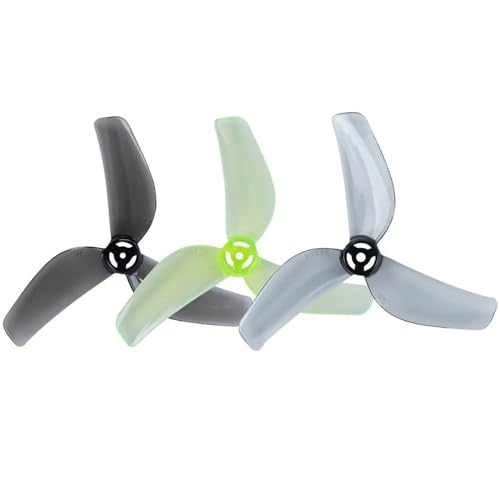 Hélice de tres palas de 45 mm con eje de 1.5mm propulsor tripala gris FPV