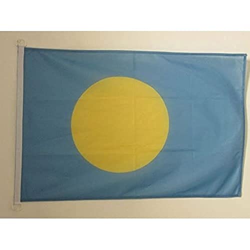 AZ FLAG, Palau Nautical Flag, 18'' x 12'', For Outdoor and Boat, Palauan Banner Knitted Polyester with Two Plastic Rings