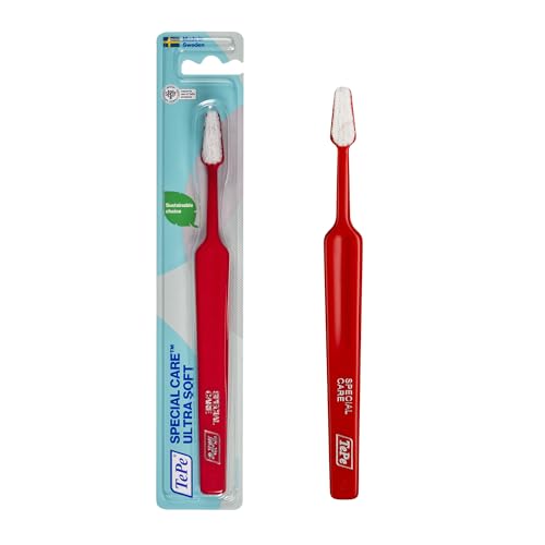 TePe Special Care Zahnbürste, Ultra Soft, 1 Stk., nach oralchirurgischen Eingriffen, ultraweiche für empfindliche Zähne