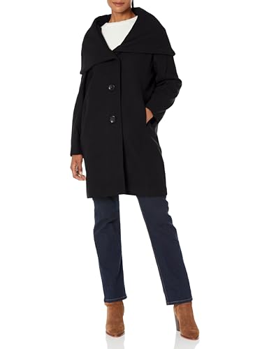 №849 DKNYブラックメルトン素材ダブルPコートキングサイズ48R №849 DKNYブラックメルトン素材ダブルPコートキングサイズ48R