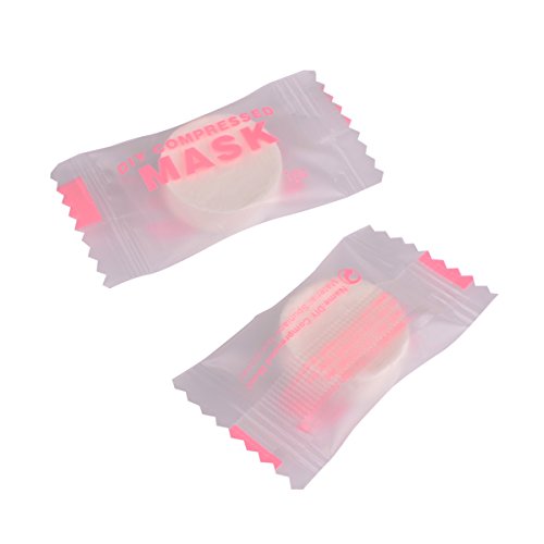 Zelta 60 Pieces Compressed Disposable Facial Mask Home DIY Skin Care