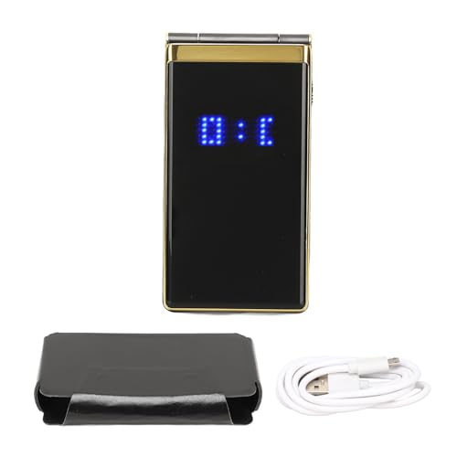 Dual SIM Flip-telefon med Högtalare och LED-ficklampa