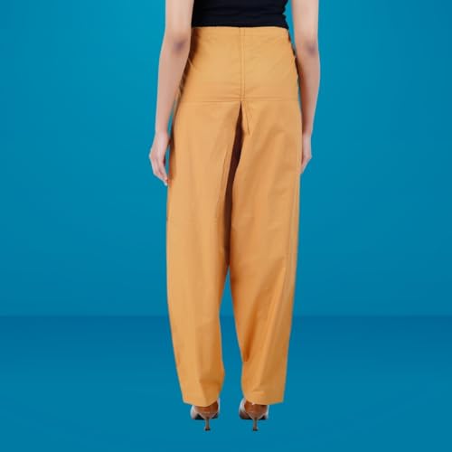 Image of Happy Bunny Salwar Pant - Modern Style Pure Cotton for Women - Ethnic Semi Patiala Trouser - Office,Home - All Day Comfort Wear with Drawstring