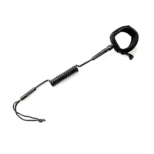 Trela enrolada Trelas em espiral Trelas de pulso grossa TPU Stand-up Paddleboards Corda de mão para