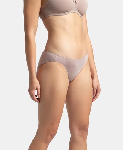 Image of Jockey 1803 Women Medium Coverage Micro Modal Elastane Stretch Bikini with Concealed Waistband and StayFresh Treatment