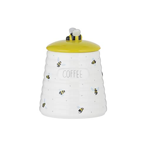 Price & Kensington 0059.646 Coffee Storage Jar, Ceramic, White