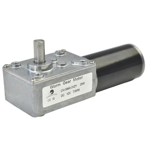 Moteur réversible à vis sans fin 12V 7RPM avec arbre de 8mm pour distributeur