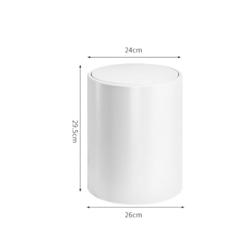 Household Living Room Bathroom Kitchen Press with Lid Trash Can PP Material
