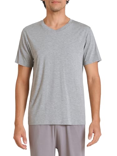Image of Latuza Men's Viscose Sleep Shirt Soft V-Neck Pajama Tops 3 Pack