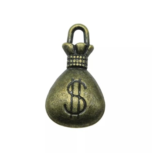 160 Pcs Bronze Plated Moneybag 17X10MM A105142