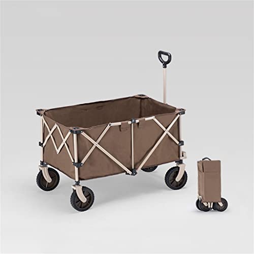 Carro plegable exterior 193L con gran capacidad, maletero portátil, carrito con asa ajustable, para viaje, compras y camping miniatura 3