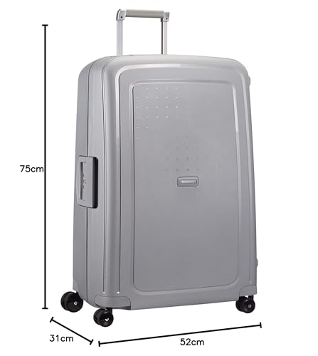 Samsonite S'Cure - Spinner L, Koffer, L 75 cm, 102 L, Silber (Silver)