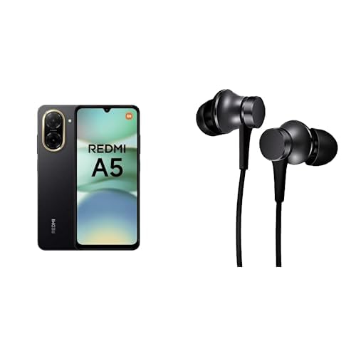 XIAOMI Redmi A5 - 3+64GB Smartphone, 6.88" 120Hz Immersive Display, Powerful Octa Core Processor, 32MP Dual AI Camera, 5200mAh, Charger Not Included, Black (ES Version