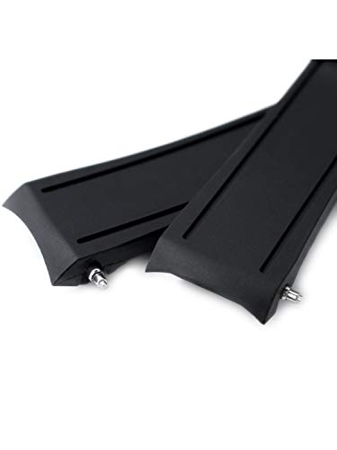 Crafter Blue CB03 20mm Watch Strap Curved End Rubber Band Replacement for Seiko MM300 MarineMaster SBDX001, SBDX003, SBDX005, SBDX017, SBDX021(SLA019J1), SBDX025, SBDX023, SLA023J1(SLA021J1) etc