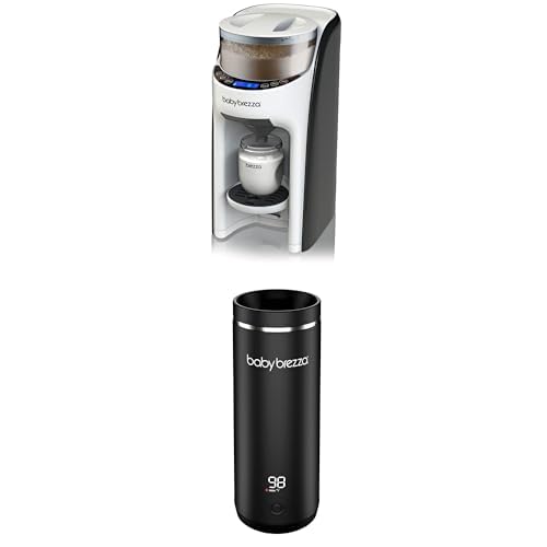 Bundle of Baby Brezza Formula Pro Advanced Formula Dispenser Machine + Portable Warmer – 3X Faster Baby Bottle Warming