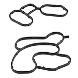 GuusCar 2X ENGINE OIL COOLER FILTER HOUSING GASKET SEAL SET FOR BMW 1 3 5 X1 X3 11427508970 11427508971