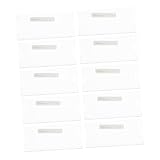 WEKAMOS 10 piezas Porta Tarjetas Identificación Transparente Acrílico Resistente Salpicaduras para Estudiantes y Empleados Escuela Oficina Pin