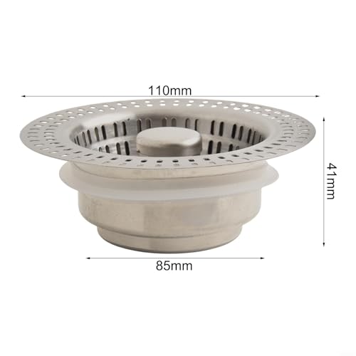 Colador de acero inoxidable 3 en 1 para fregadero miniatura 7