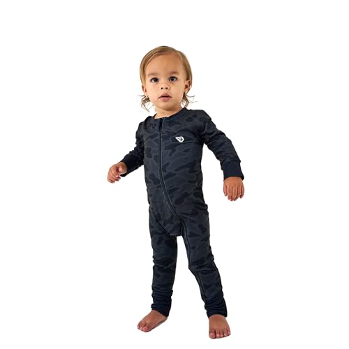 BURLEBO Baby Zip Up in Black Camo