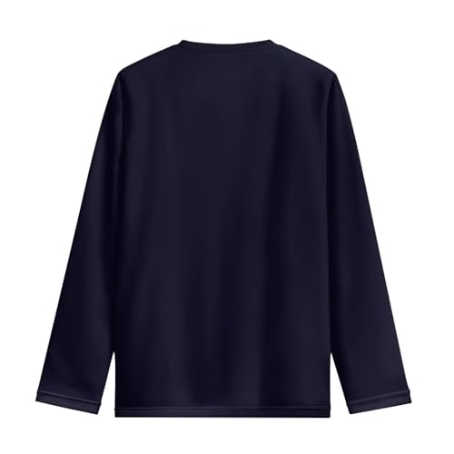 Image of Long Sleeve Shirts for Girls Casual Crewneck Tops Fall Winter Outfits for 3-16 Years Old