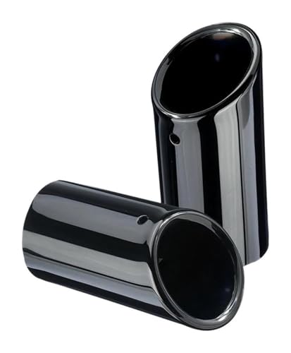 Silenciadores de tubo de escape para Serie 3 E90 E92 325i 328i con acabado negro titanio
