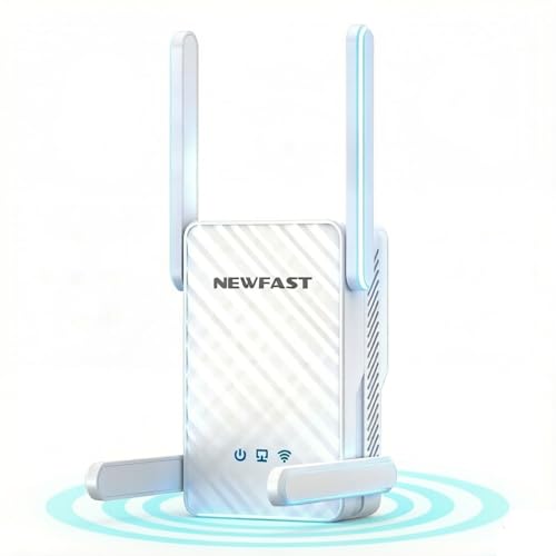 NEWFAST 3000Mbps Ripetitore WiFi Potente per Casa, WiFi6 WiFi Extender