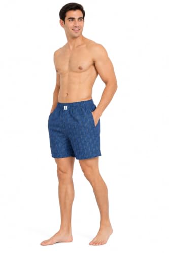 Image of Longies Men's Cotton Printed Regular Boxer Shorts